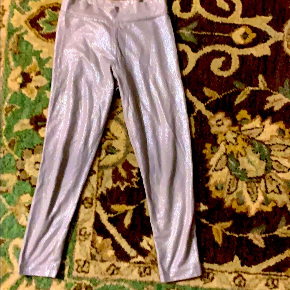 Silver kids leggings